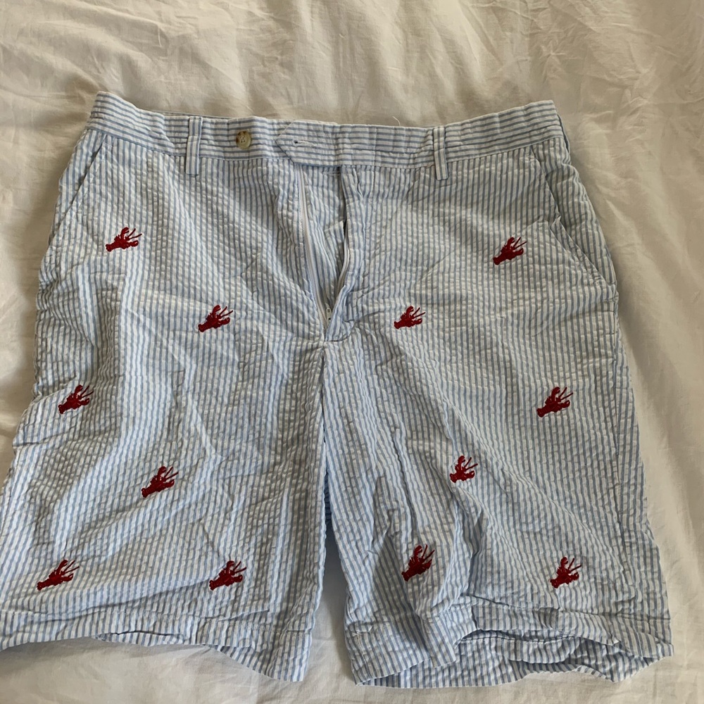Seersucker lobster shorts